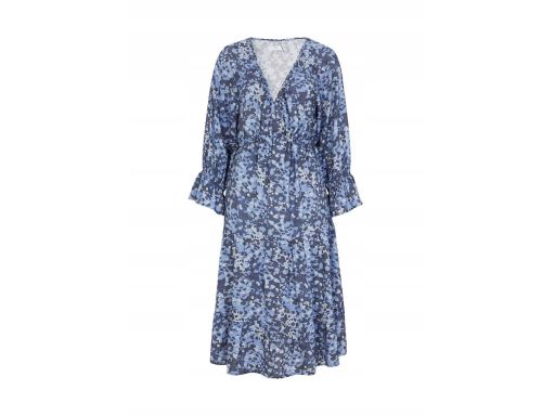 B.P.C sukienka indygo niebieska moro r.38