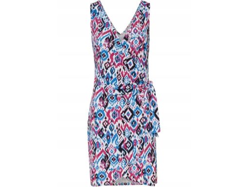 Sukienka kopertowa wzorzysta r.40/42