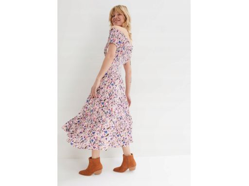 B.P.C midi sukienka carmen we wzory 40.