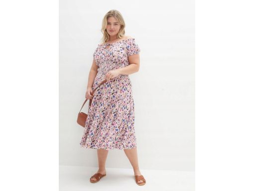 B.P.C midi sukienka carmen we wzory 40.