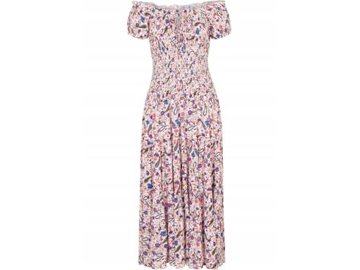 B.P.C midi sukienka carmen we wzory 40.