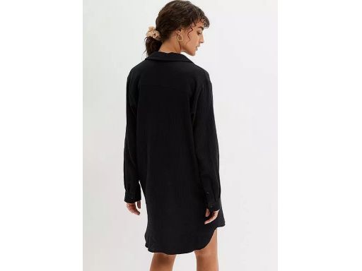 B.P.C sukienka tunika czarna muślinowa r.50