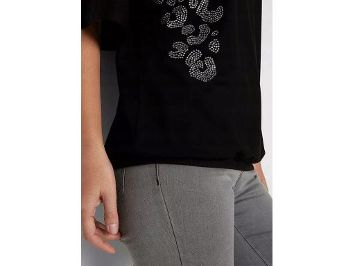 B.P.C bluzka odkryte ramiona czarna z cyrkoniami r.56/58