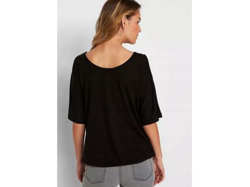 B.P.C bluzka odkryte ramiona czarna z cyrkoniami r.56/58