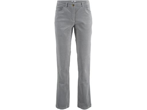 B.P.C spodnie damskie sztruksowe szare 48.