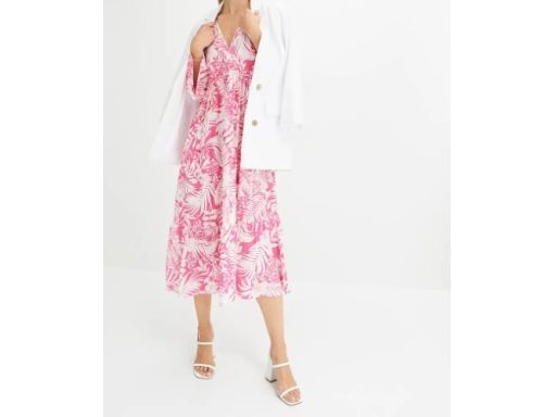 B.P.C letnia sukienka we wzory midi r.46