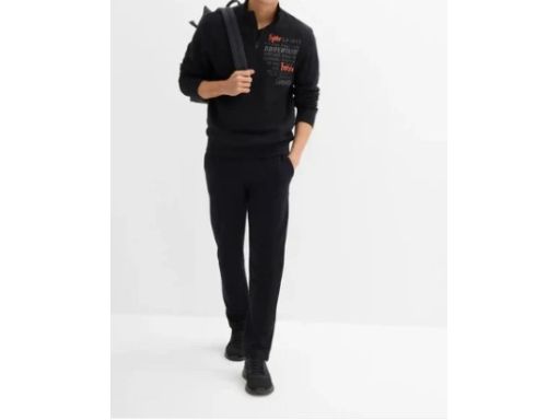 B.P.C męska bluza czarna ze stójką r.3XL