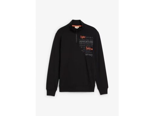 B.P.C męska bluza czarna ze stójką r.3XL