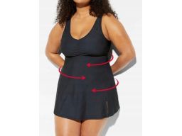 B.P.C sukienka kąpielowa czarna klasyczna ^52