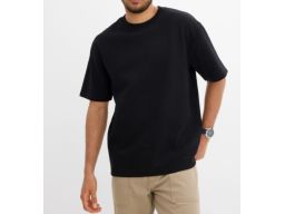 B.P.C t-shirt męski z grubego materiału strukturalny czarny XL.