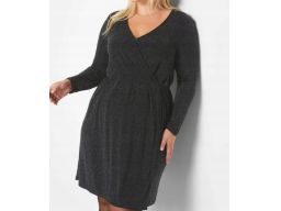 B.P.C sukienka ciążowa i do karmienia piersią ze srebrną nitką r.40/42