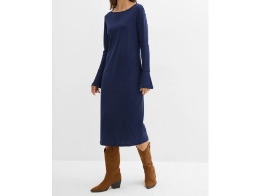 B.P.C sukienka midi granatowa shirtowa r.52/54