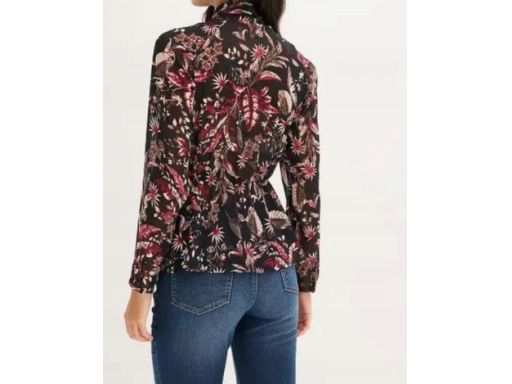B.P.C bluzka szyfonowa we wzory z krawatką 54.