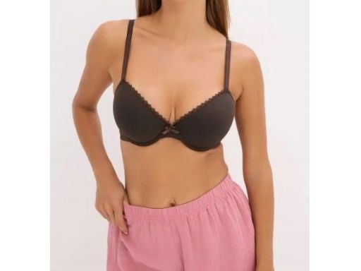 B.P.C biustonosz usztywniany brązowy z koronką r.95A