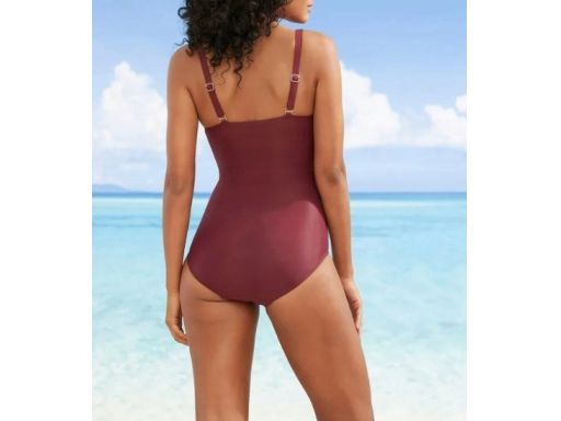 B.P.C kostium kąpielowy modelujący klasyczny ciemny fiolet 40.