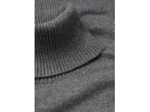 B.P.C sukienka dzianinowa z wywijanym golfem szara 40/42.