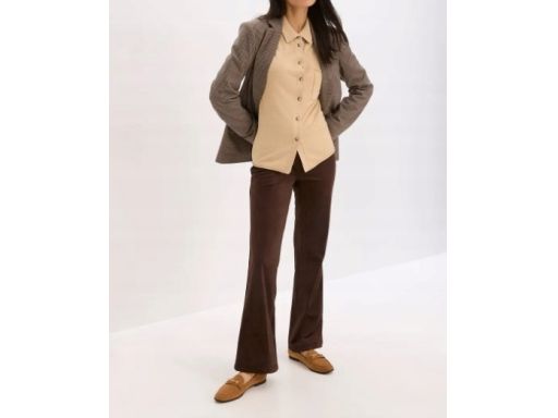 B.P.C sweter beżowy na guziki z domieszką kaszmiru 44/46.