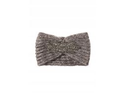 B.P.C opaska na głowę szara z koralikami r.one size