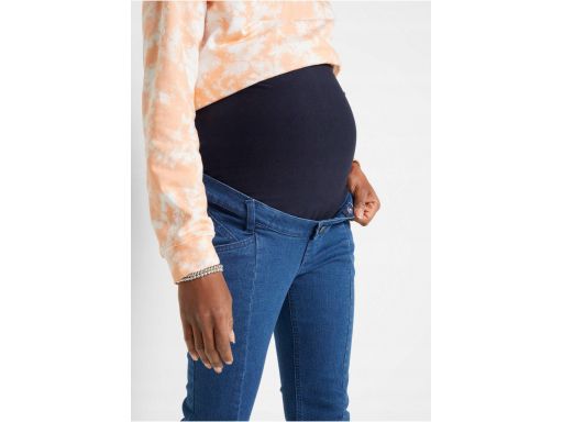 B.P.C ciążowe jeansy ciemne capri r.52