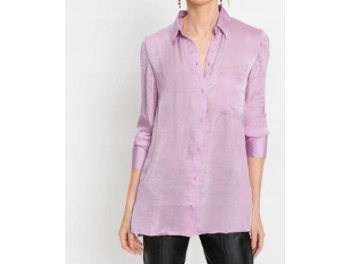 B.P.C satynowa koszula lilowa 44