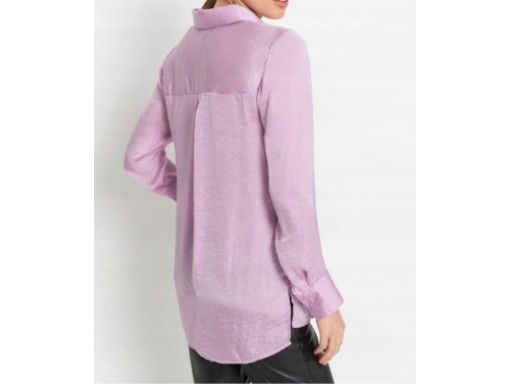 B.P.C satynowa koszula lilowa 44