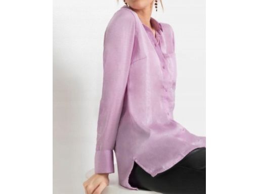 B.P.C satynowa koszula lilowa 44