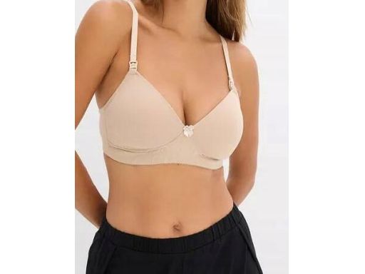 B.P.C biustonosz beżowy do karmienia bez fiszbin 95C.