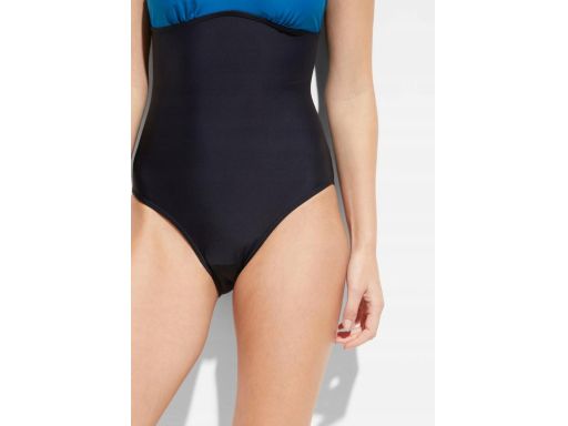 B.P.C kostium jednoczęściowy asymetryczny czarno-morski 38.