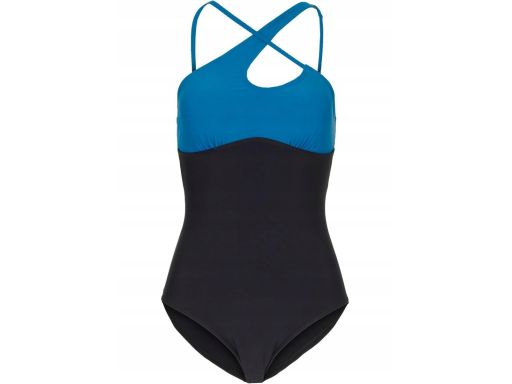 B.P.C kostium jednoczęściowy asymetryczny czarno-morski 38.