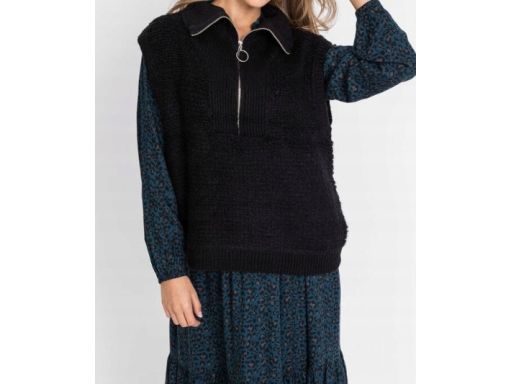 B.P.C kamizelka dzianinowa czarna 40/42.