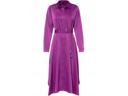 B.P.C sukienka midi satynowa fiolet r.42