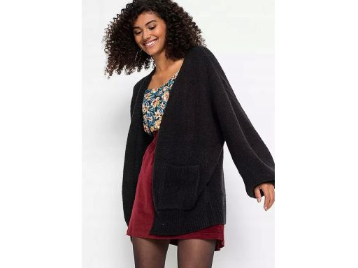 B.P.C sweter czarny bez zapięcia oversize ^36/38