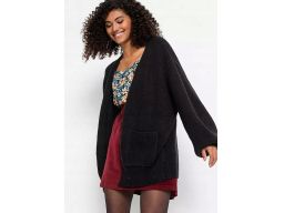 B.P.C sweter czarny bez zapięcia oversize ^36/38