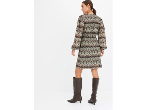 B.P.C sukienka wzorzysta z wiązaniem ^42