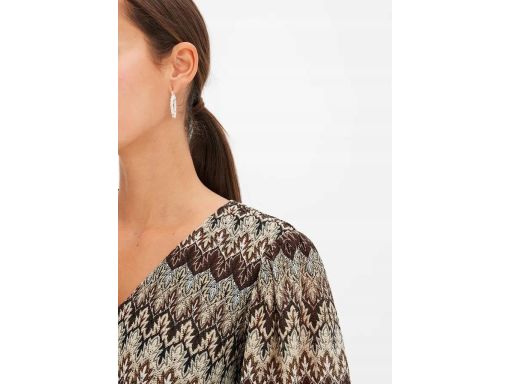 B.P.C sukienka wzorzysta z wiązaniem ^42