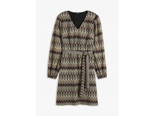 B.P.C sukienka wzorzysta z wiązaniem ^42