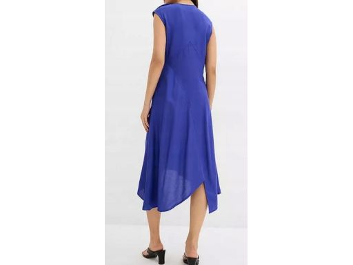 B.P.C sukienka midi niebieska asymetryczna ^40