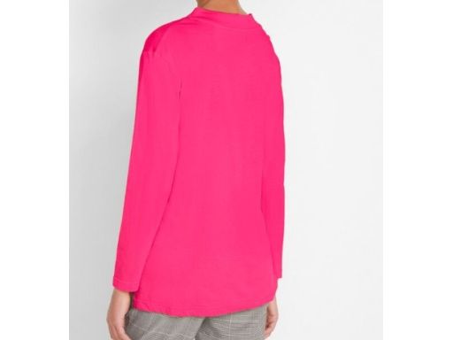 B.P.C t-shirt damski długi rękaw różowy ze stójką ^36/38