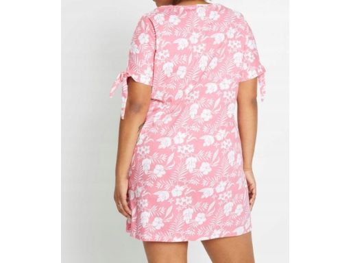 B.P.C sukienka bawełniana różowa w białe kwiaty 32/34.
