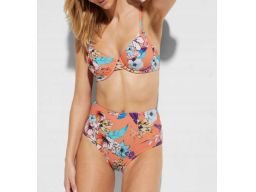 B.P.C bikini pomarańczowe w kwiaty 40 (80C).
