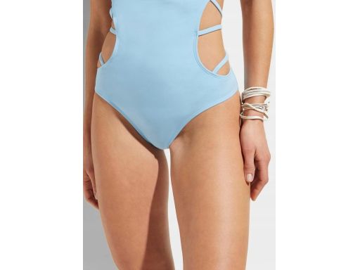 B.P.C kostium kąpielowy monokini niebieski z ozdobnymi paskami 42.