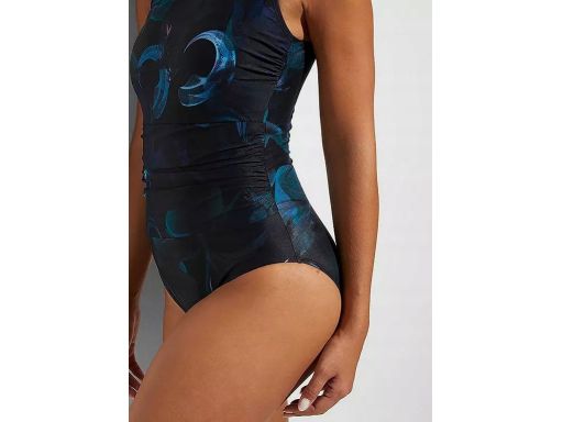 B.P.C kostium kąpielowy z nadrukiem niebieskim 42.