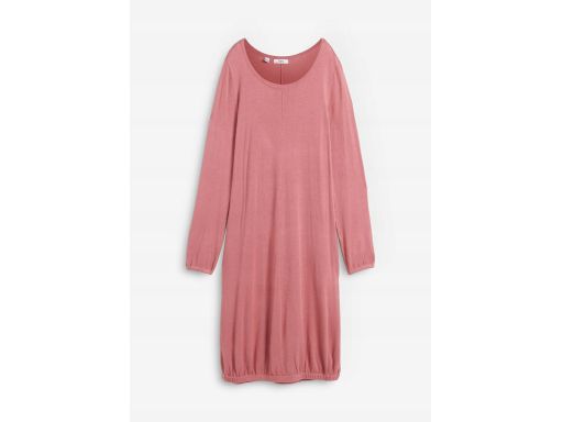 B.P.C różowa sukienka dzianinowa bombka długi rękaw ^44/46