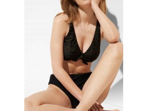 B.P.C bikini we wzory czarno-ciemnozielone r.56