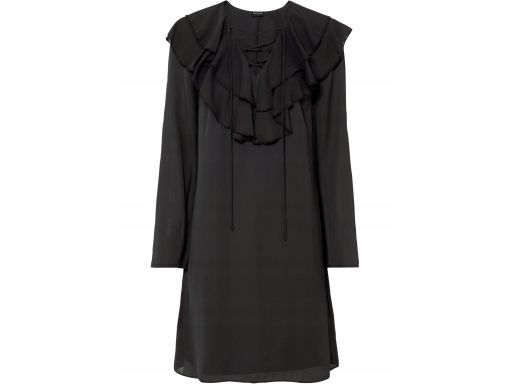 B.P.C szyfonowa sukienka fiolet biuskupi z woalem ^34