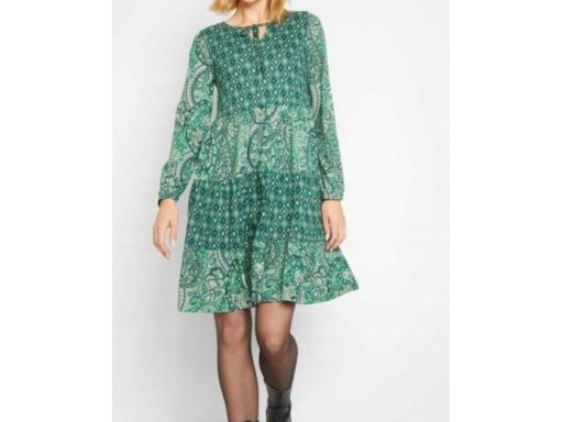 B.P.C sukienka wzorzysta z wiązaniem r.40/42
