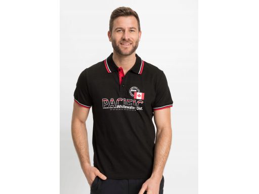 B.P.C koszulka męska polo czerwona z nadrukiem ^68/70, 4XL