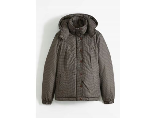 B.P.C kurtka damska w drobną kratkę z odpinanym kapturem 34.