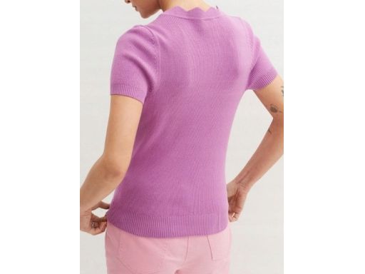 B.P.C fioletowy sweterek krótki rękaw ^56/58