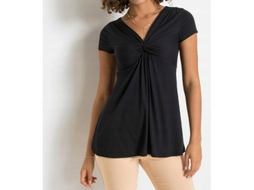 B.P.C bluzka t-shirt ze splotem czarna r.44/46